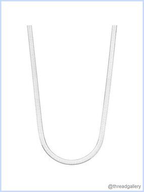 Italian 925 Sterling Silver 18K Gold Plated Herringbone Necklace 4.5mm Chain